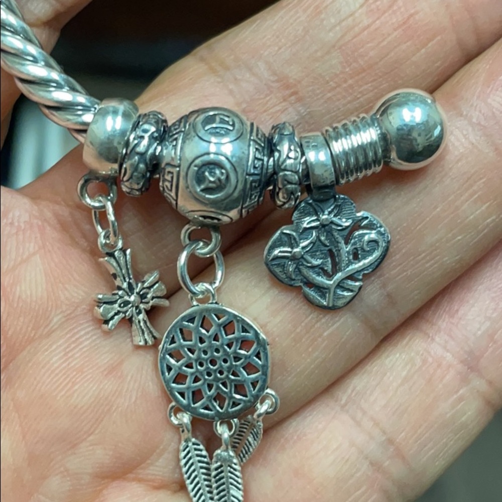 999 silver bangle - Picture 2 of 6